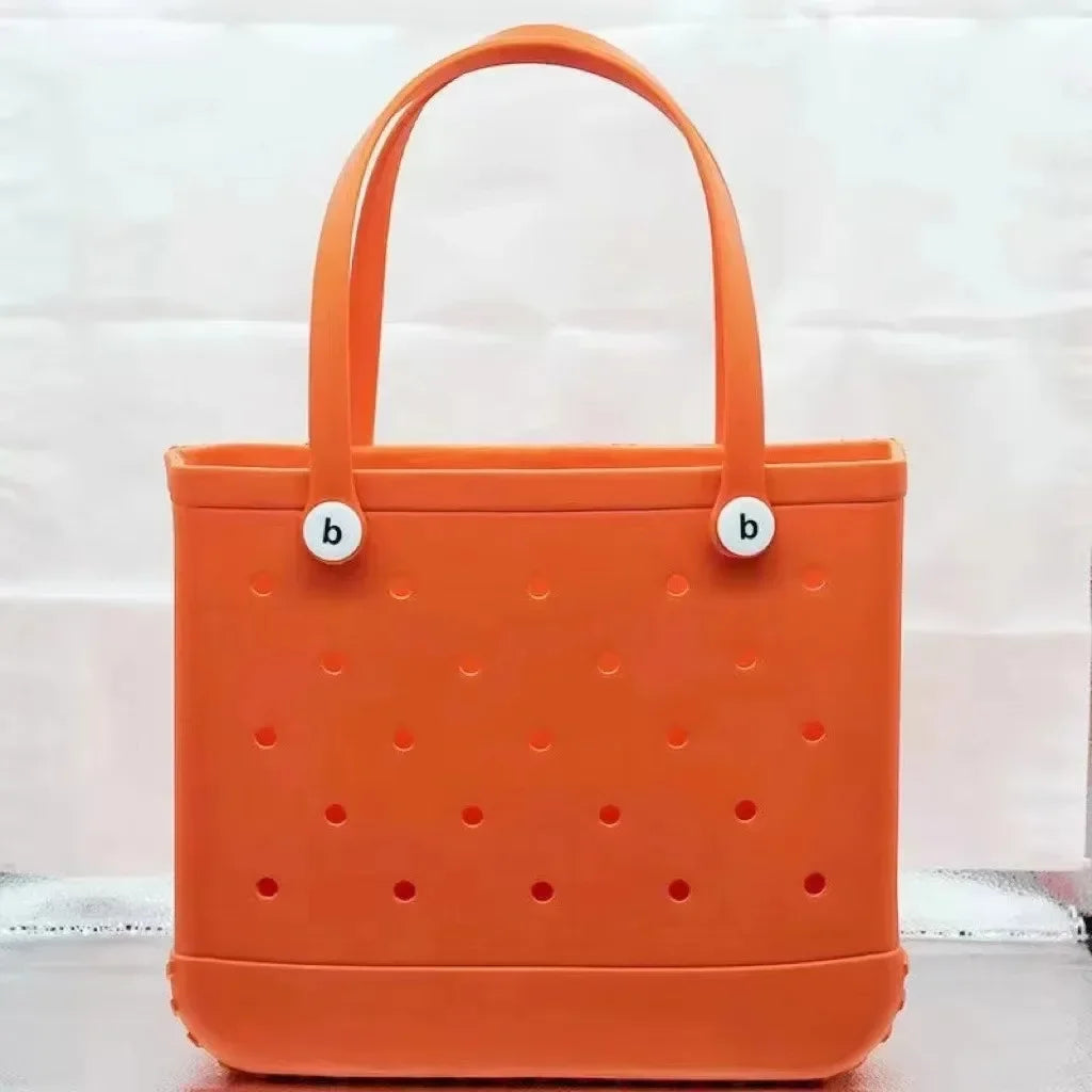 Large EVA Beach Tote – Jelly Style, Summer-Ready & Mom-Friendly