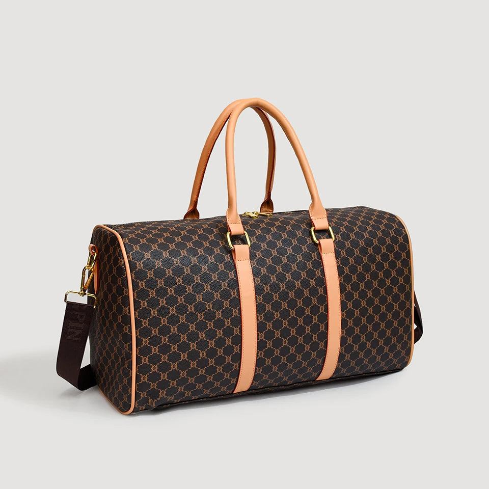 Classic Boston Travel Bag – Large-Capacity Weekend Duffle for Women