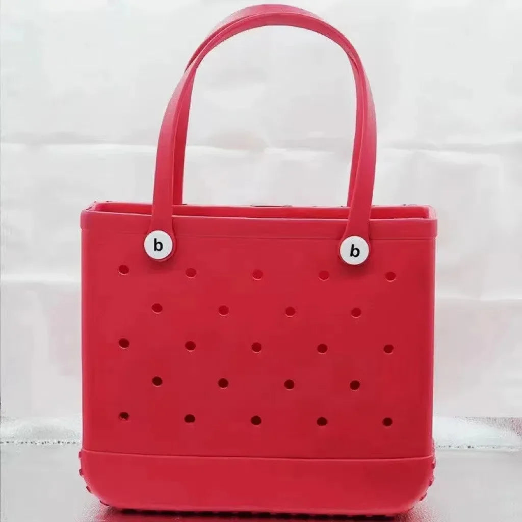 Large EVA Beach Tote – Jelly Style, Summer-Ready & Mom-Friendly