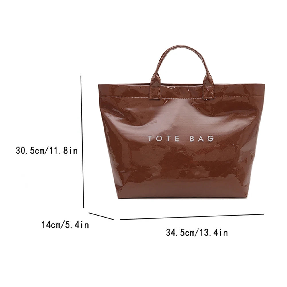 Large Capacity Tote – Chic, Durable & Commute-Ready"