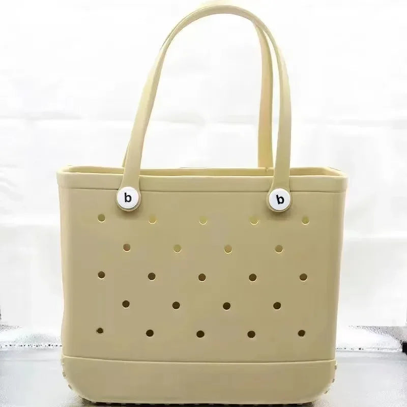 Large EVA Beach Tote – Jelly Style, Summer-Ready & Mom-Friendly