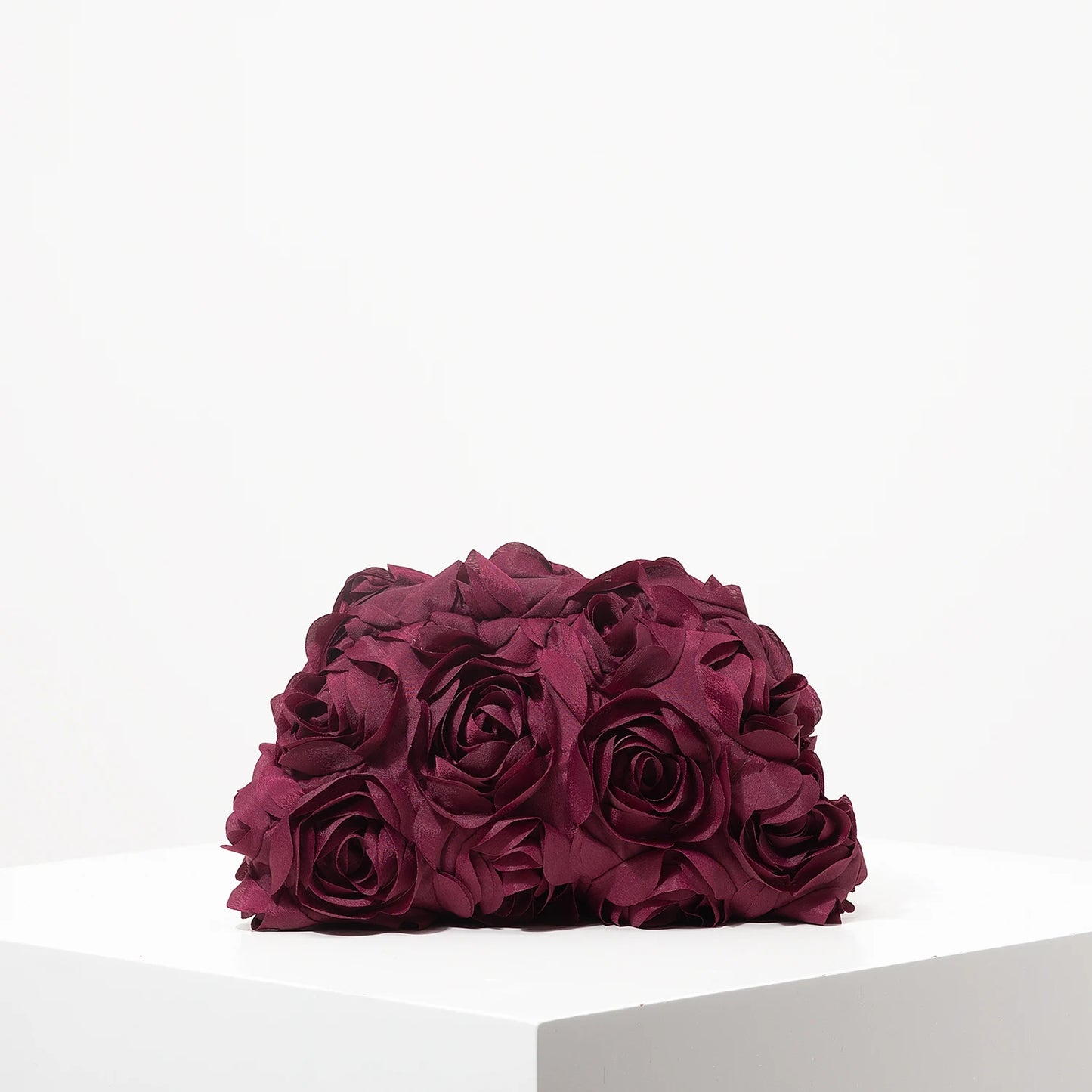 Elegant Rose Clutch – Women's Wedding & Party Clip Bag, Perfect Gift with Unique Pattern
