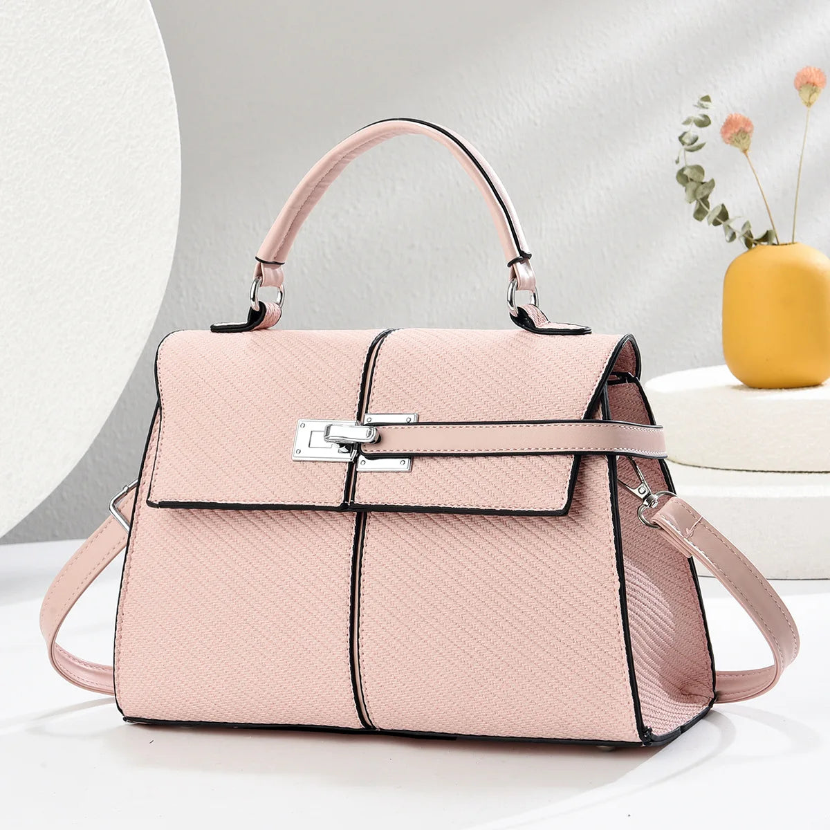 Luxury Leather Handbag – Designer Shoulder & Crossbody Purse for Women