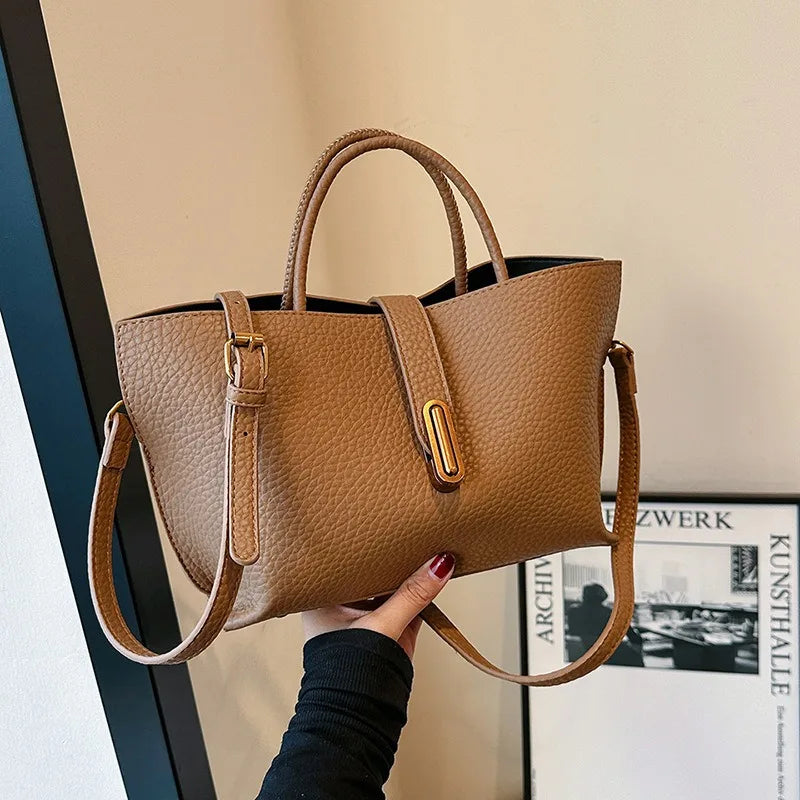Lychee Leather Tote – Chic, Versatile & Effortlessly Stylish