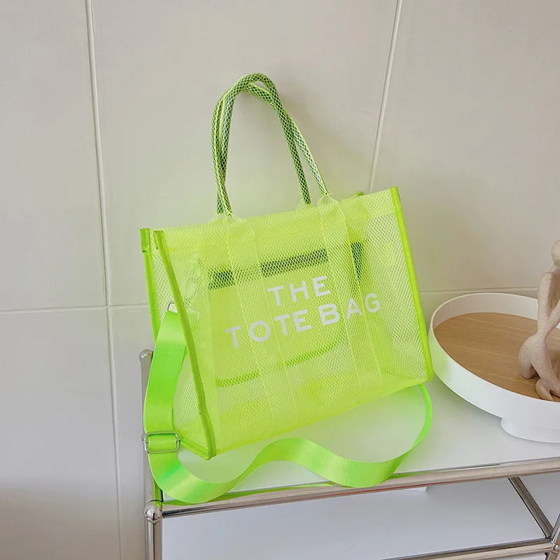 Luxury Clear Beach Tote – Chic, Spacious & Summer-Perfect