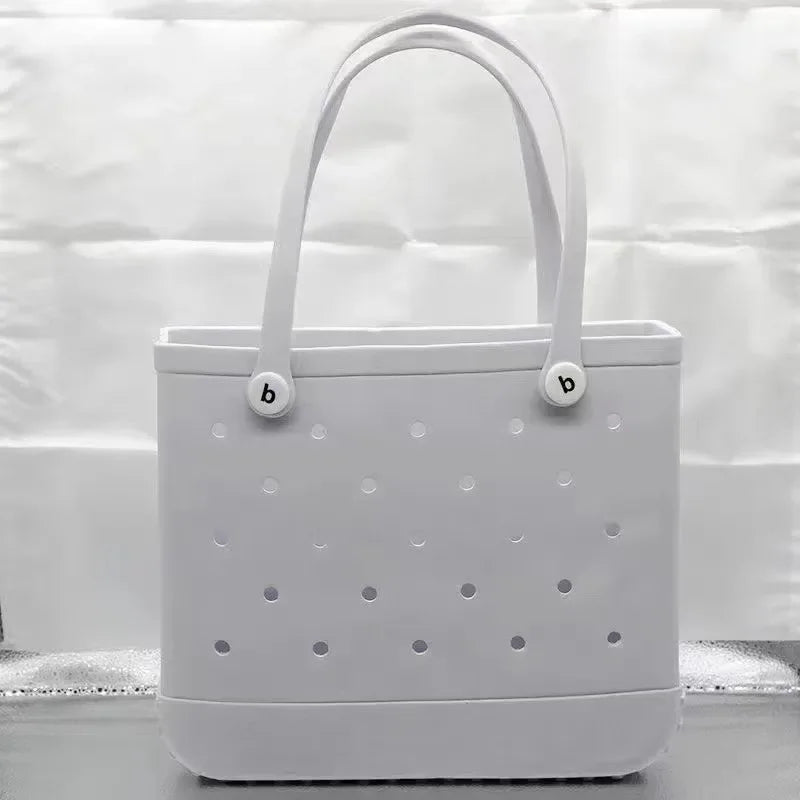 Large EVA Beach Tote – Jelly Style, Summer-Ready & Mom-Friendly