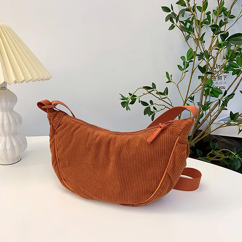 Corduroy Hobo Crossbody
