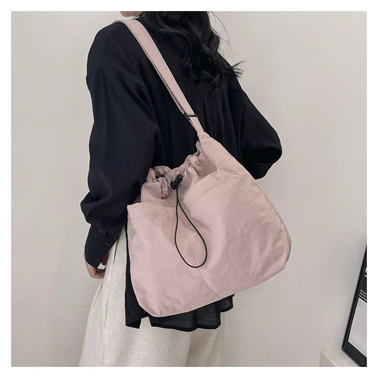 Drawstring Crossbody Hobo