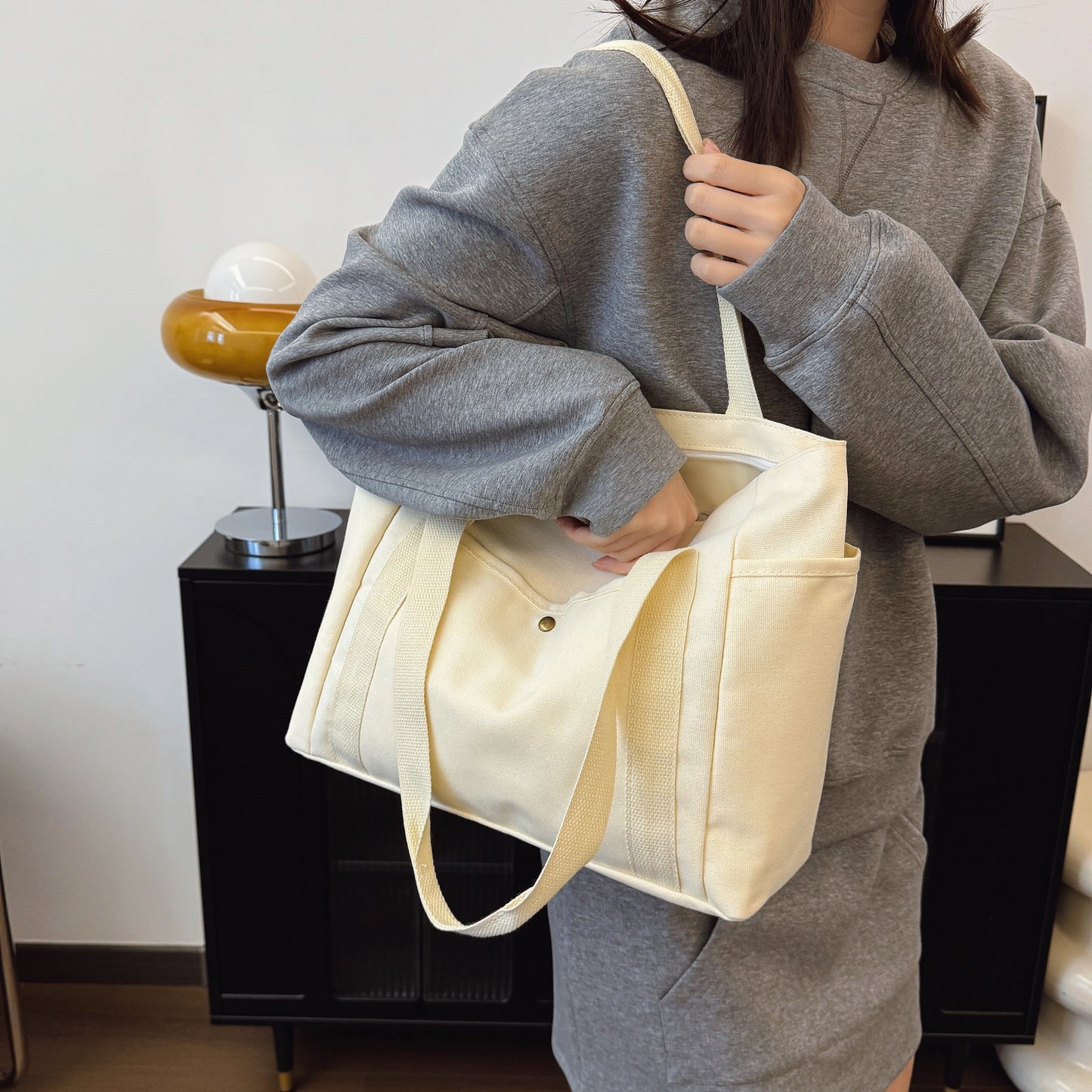 Canvas Work Tote Bag
