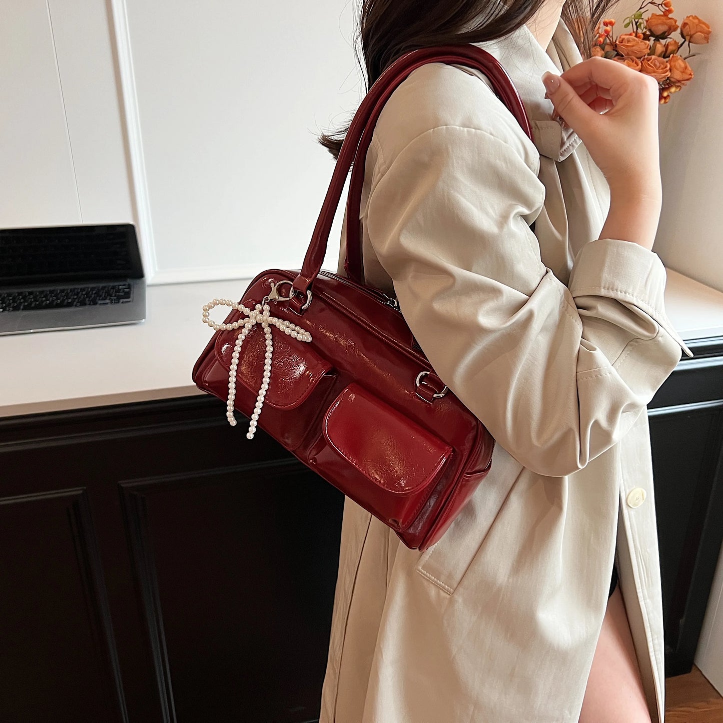 Korean Bow Underarm Bag