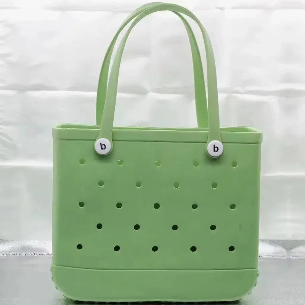 Large EVA Beach Tote – Jelly Style, Summer-Ready & Mom-Friendly