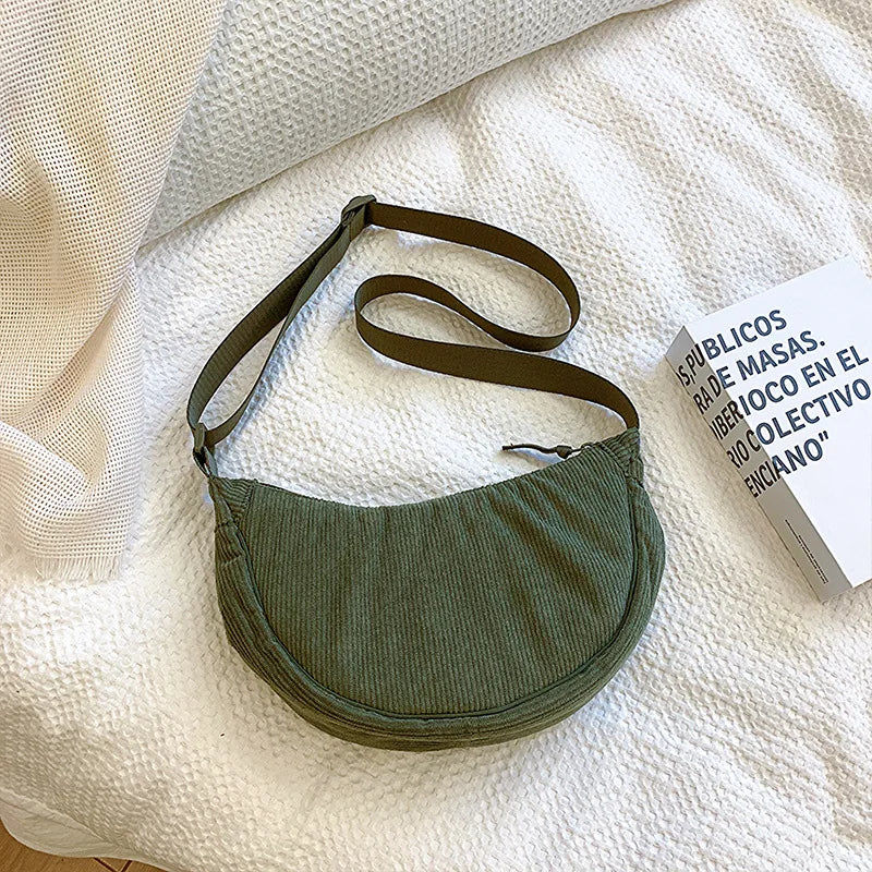 Corduroy Hobo Crossbody