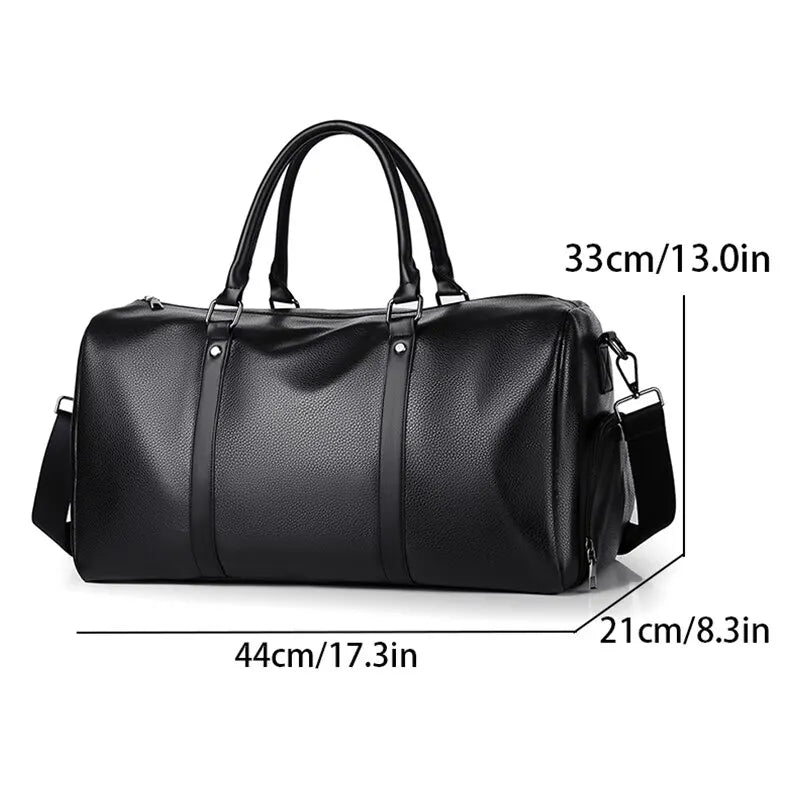 Retro Waterproof Duffel – Large Capacity Bag for Short Trips, Sports & Motorcycle Training