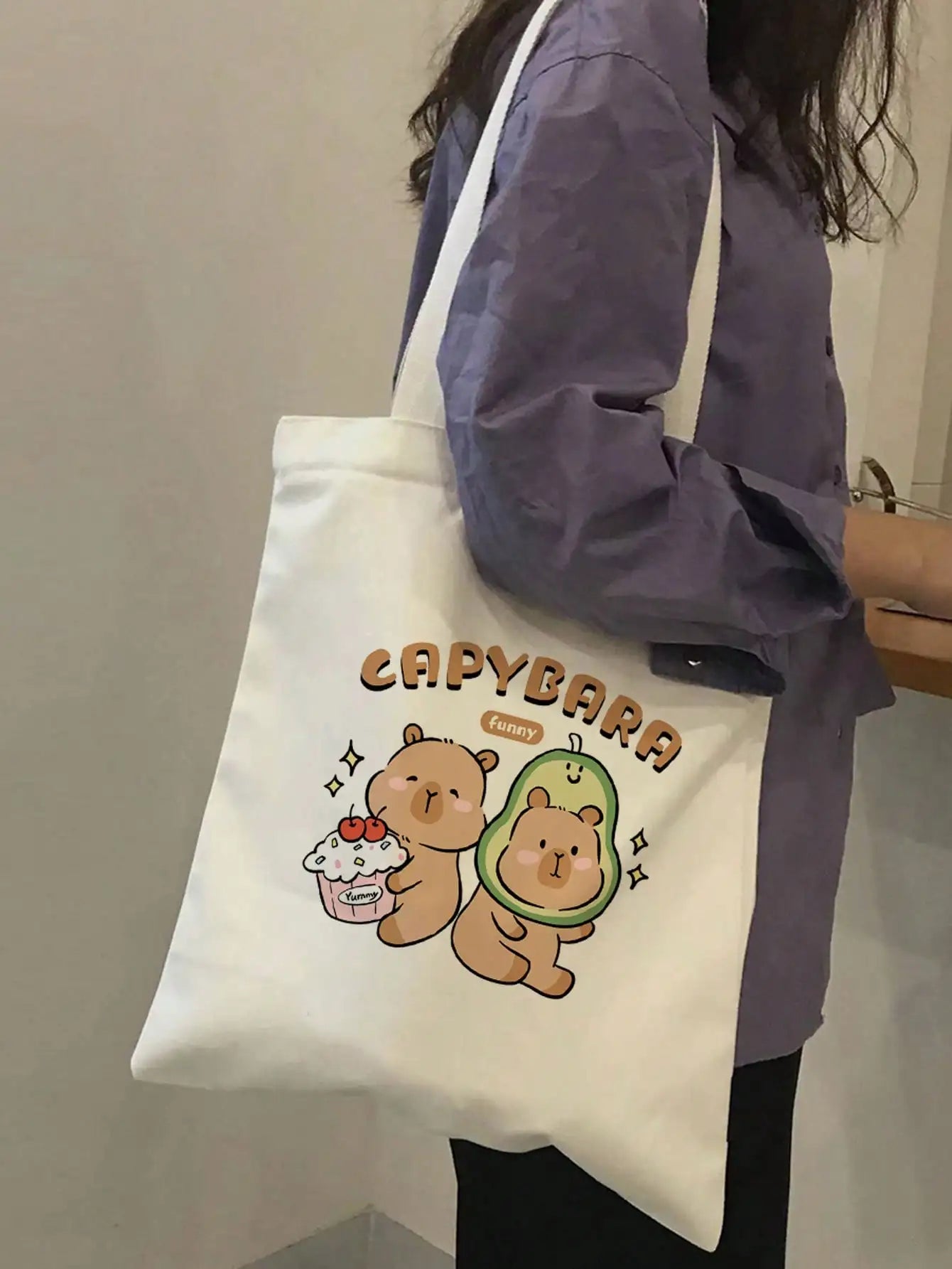 Floral Graffiti Canvas Tote – Bold, Stylish & Street-Ready
