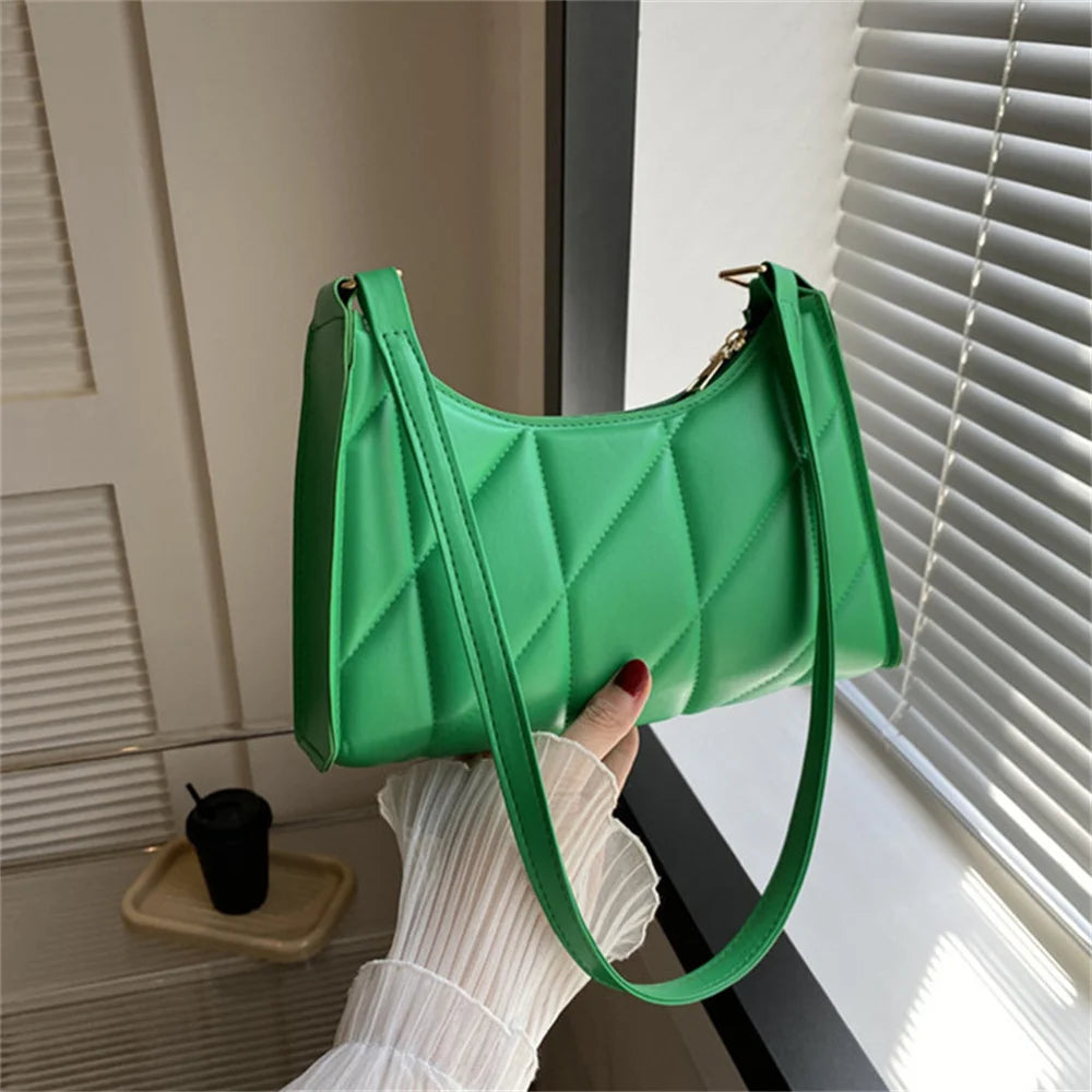 Black Shoulder Bag – Trendy Small Handle Crossbody & Clutch Purse for Women