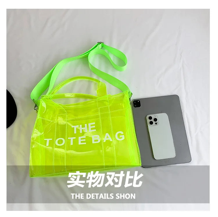 Transparent Tote – Trendy, Spacious & Designer-Inspired