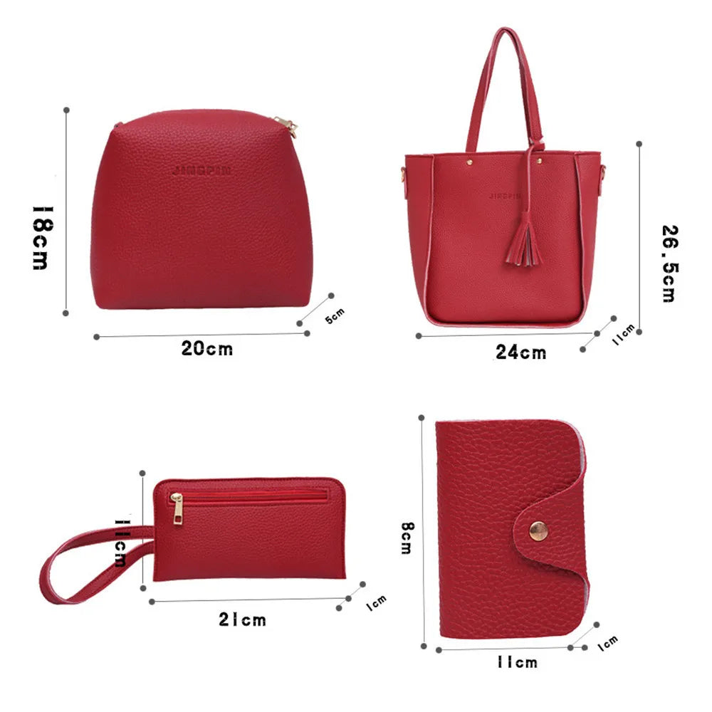 Lychee Pattern 4-Piece Set – Chic, Vintage-Inspired & Versatile