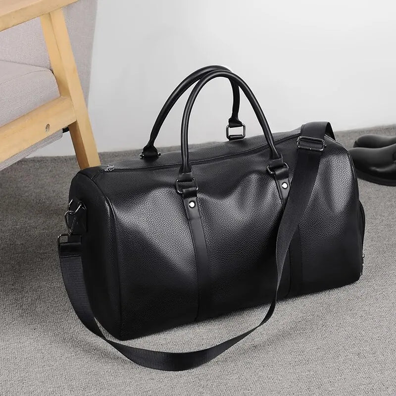 Retro Waterproof Duffel – Large Capacity Bag for Short Trips, Sports & Motorcycle Training