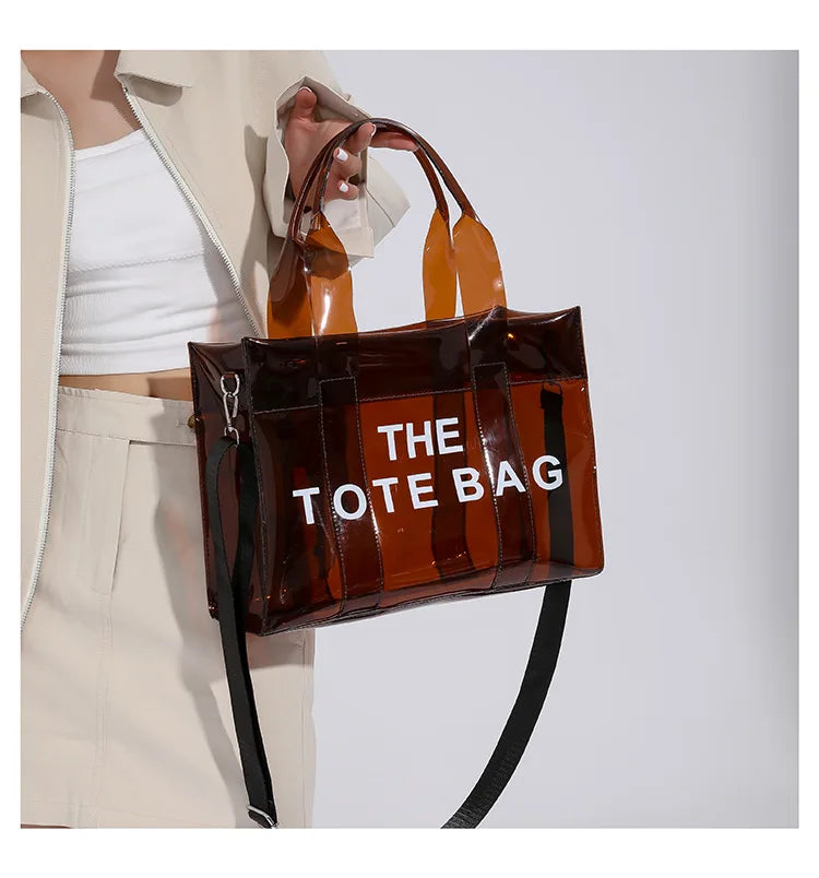 Transparent Tote – Trendy, Spacious & Designer-Inspired