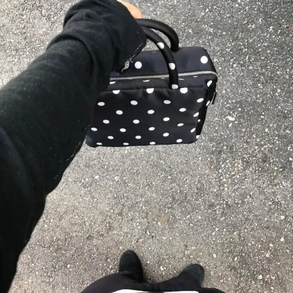 Y2K Polka Dot Pouch – Vintage Style & Korean Trend Vibes
