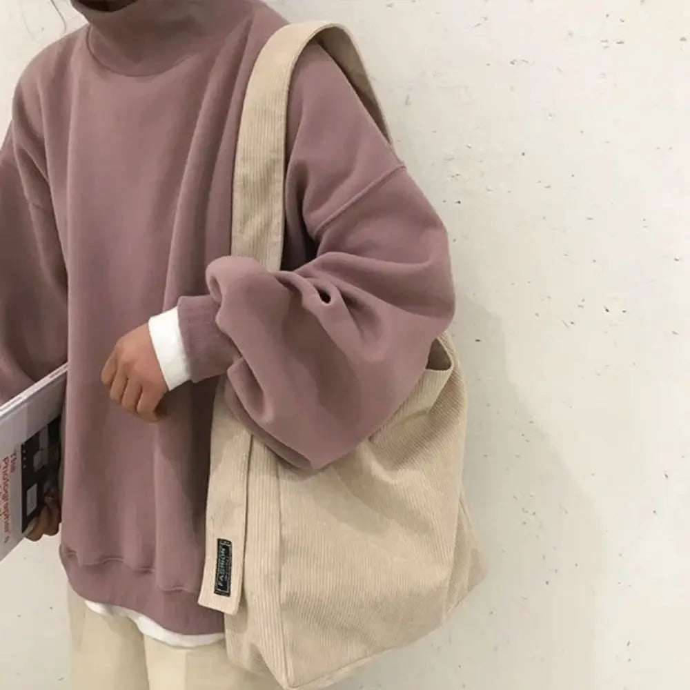 Soft Corduroy Handbag for Girls & Students