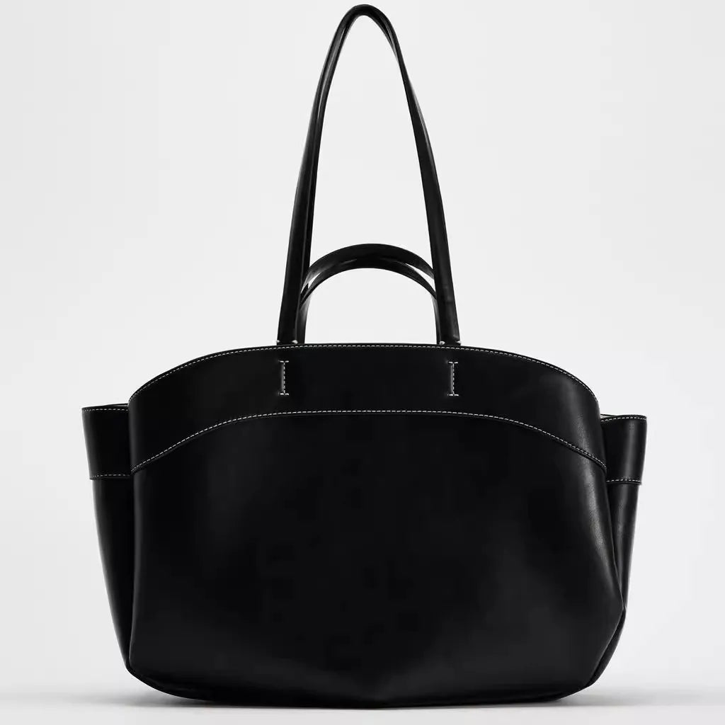 Luxury PU Leather Tote – High-Quality Designer Shoulder & Bucket Bag for Women