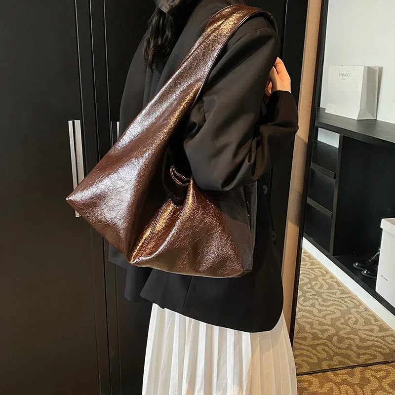 LEFTSIDE PU Shoulder Hobo