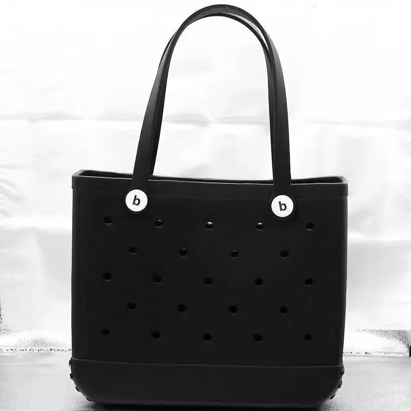 Large EVA Beach Tote – Jelly Style, Summer-Ready & Mom-Friendly