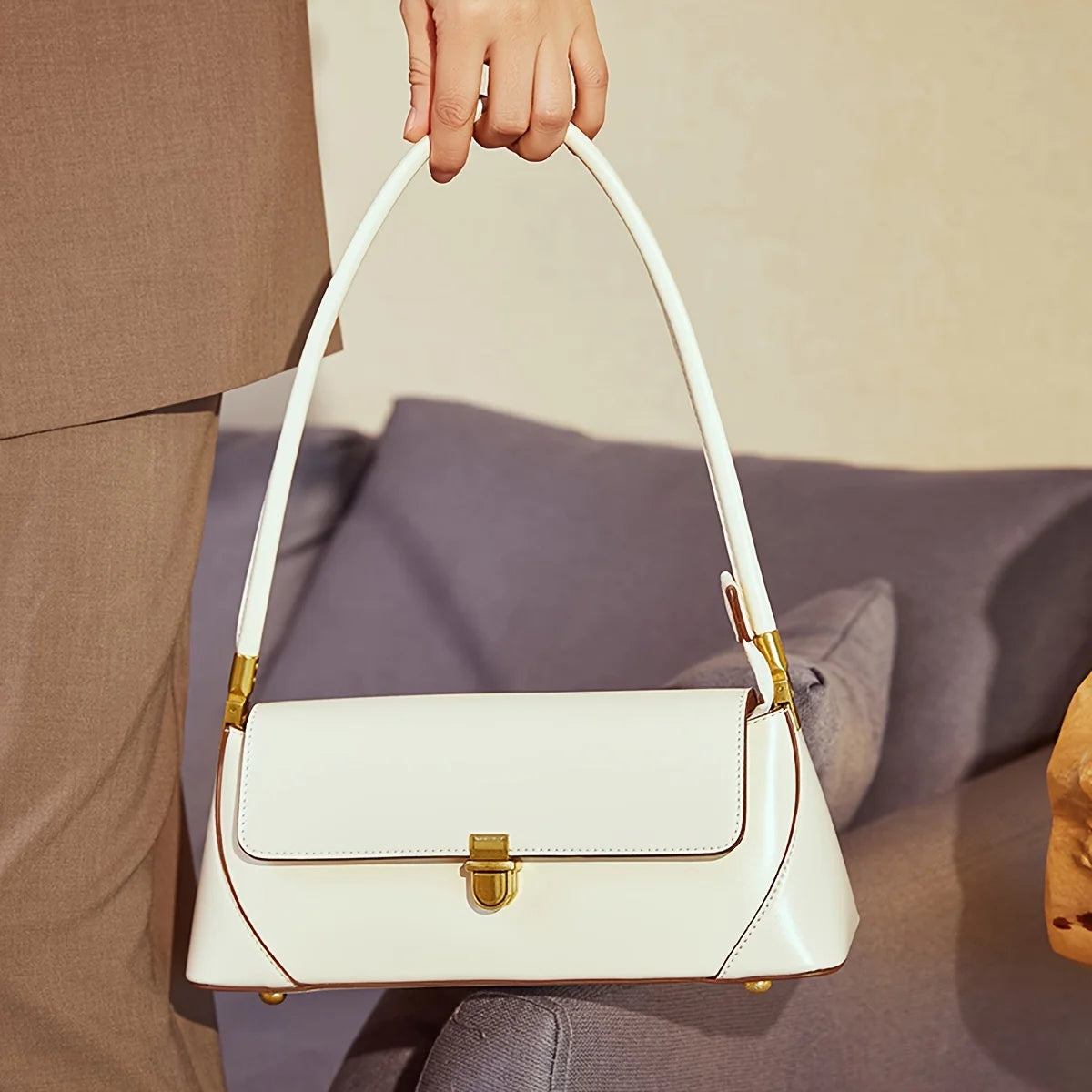 Retro Baguette Bag – Stylish Underarm Shoulder Bag for Women