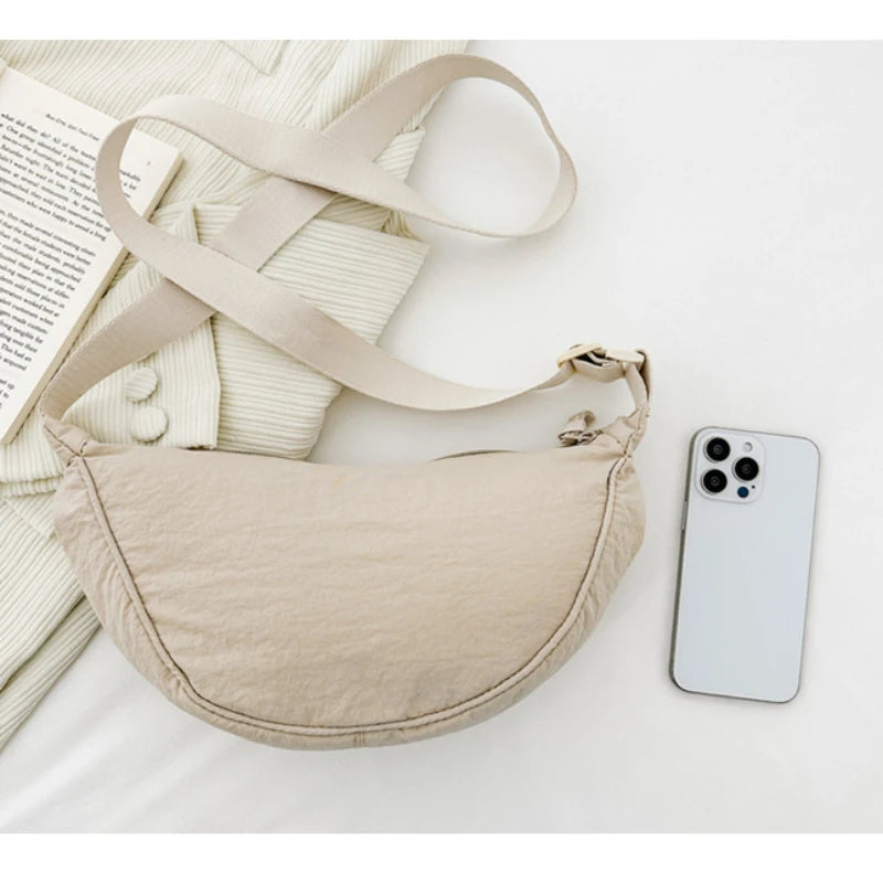 Casual Nylon Hobos Crossbody Bag for Women Shoulder Bag