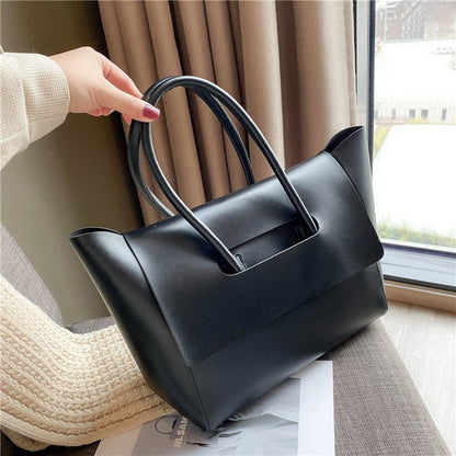 Luxury Women’s Shoulder Bag – Soft Premium Leather Feel, Large Capacity Designer Tote, Timeless Retro Elegance