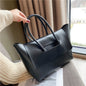 Luxury Women’s Shoulder Bag – Soft Premium Leather Feel, Large Capacity Designer Tote, Timeless Retro Elegance
