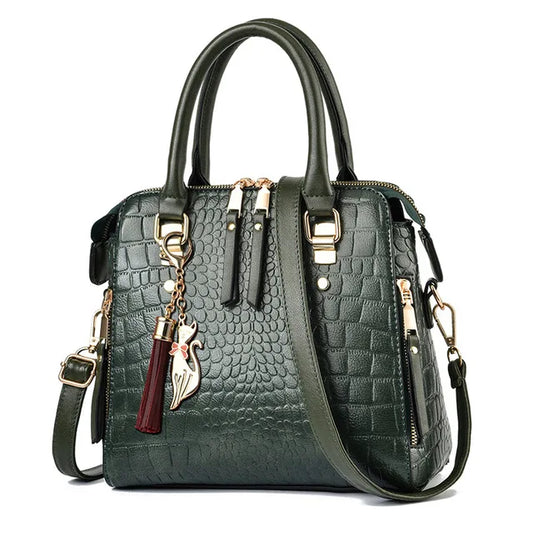 Luxury Crocodile Shoulder Bag – Bold, Stylish & Feminine