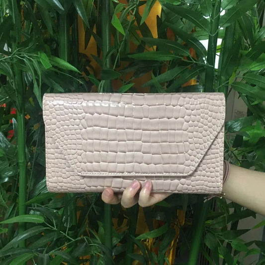 Genuine Cowhide Leather Clutch – Women’s Crossbody Phone & Shoulder Bag