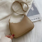 Solid Color Shoulder Bag