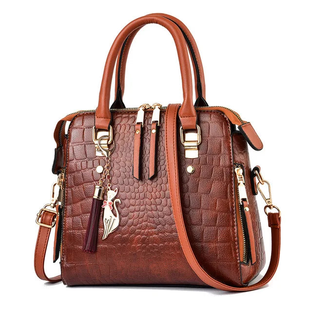 Luxury Crocodile Shoulder Bag – Bold, Stylish & Feminine