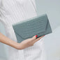 Genuine Cowhide Leather Clutch – Women’s Crossbody Phone & Shoulder Bag