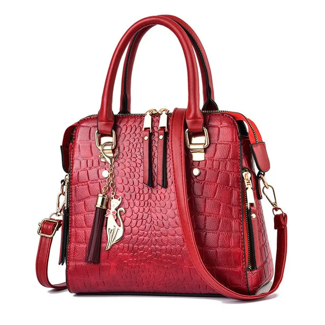 Luxury Crocodile Shoulder Bag – Bold, Stylish & Feminine