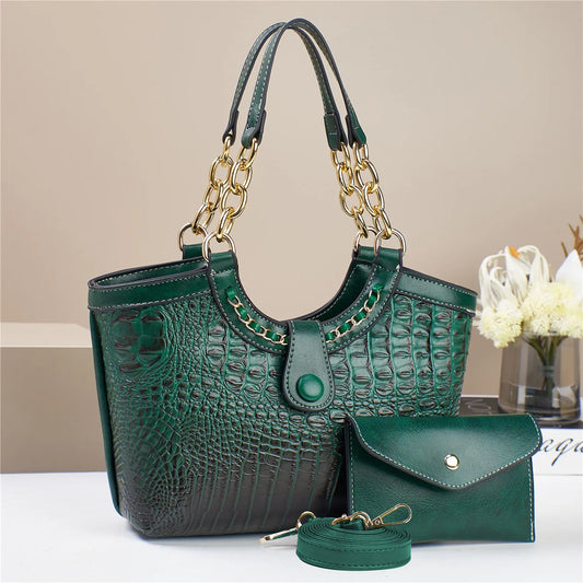 Soft Leather Handbag – Versatile Crossbody Shoulder Bag for Women