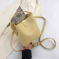 High-End Solid PU Shoulder Mini Bag