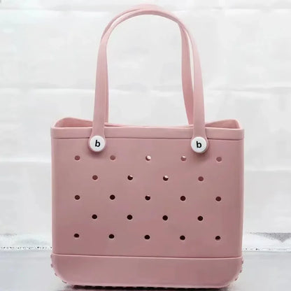 Large EVA Beach Tote – Jelly Style, Summer-Ready & Mom-Friendly
