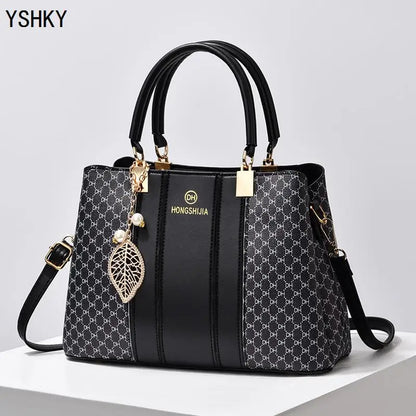New  Bucket Bag – Large-Capacity Patterned Shoulder & Crossbody Handbag for Women