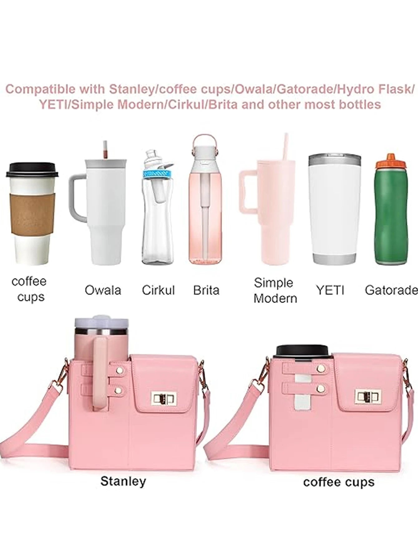 Single-Shoulder Water Bottle Tote – Outdoor Use