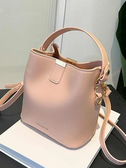 High-End Solid PU Shoulder Mini Bag