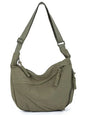 Trendy Women's Soft Cloth Shoulder Bag Solid Color Student Casual Style Big Handbags Crossbody Bags for Women Shoulder Hobos Bag