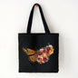 Butterfly Print Canvas Tote – Foldable, Reusable & Stylish