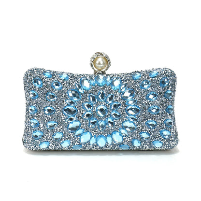 Acrylic Rhinestone Evening Clutch – Glam Party & Wedding Shoulder Bag