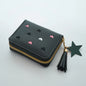 Pu Leather Card Bag Mini Wallet Ladies Money Clip Love Embroidery Multifunctional Wallet Women Short Certificate Storage Bags