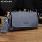 Genuine Cowhide Leather Clutch – Men’s Long Wallet & Passport Organizer