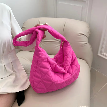Quilted Sporty Puffer Hobo